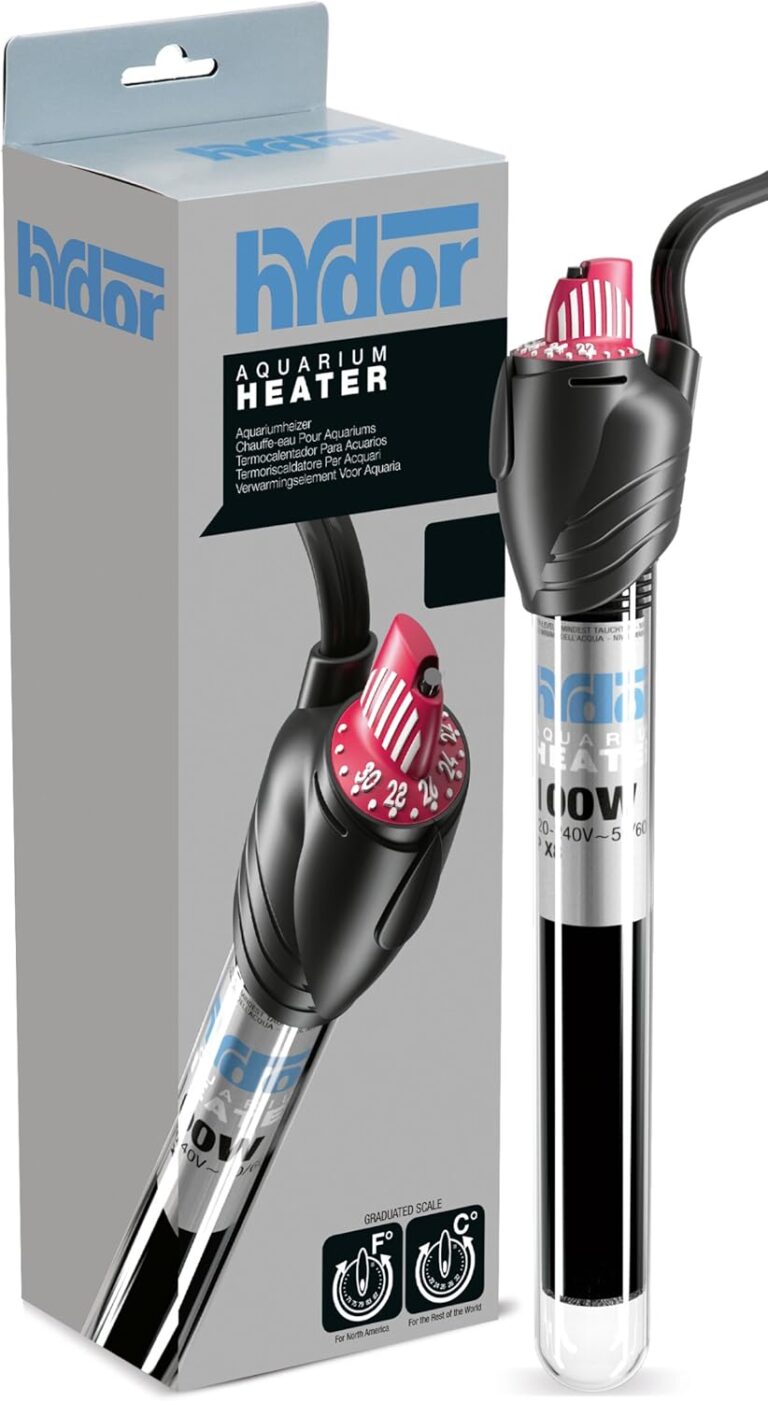 Hydor Theo 25W Shatterproof Aquarium Heater | 7-Inch Submersible Heater for 2-7 Gallon Fish Tanks