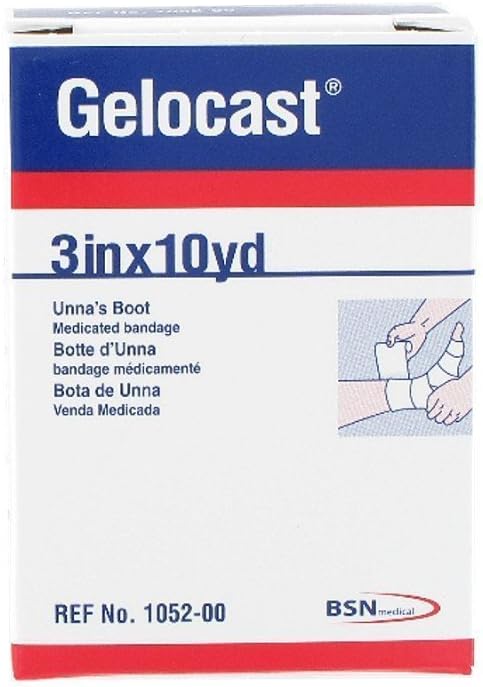 Unna Boot Gelocast 3″ X 10 Yd | Zinc Gelatin Bandage for Compression & Wound Care