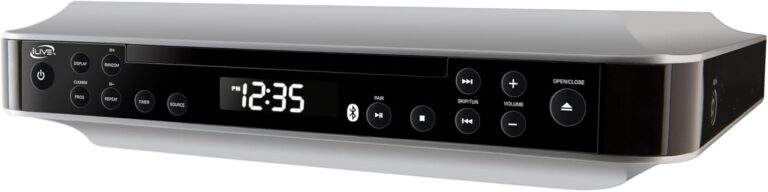 iLive iKBC384S Bluetooth Under Cabinet Radio with CD Player | Space-Saving Kitchen Audio