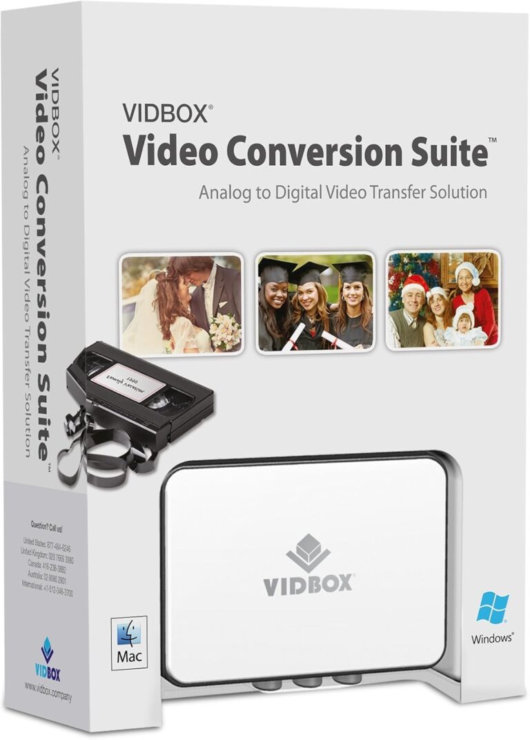 VIDBOX Video Conversion Suite: Convert VHS, Hi8, & More to Digital | Preserve Home Movies