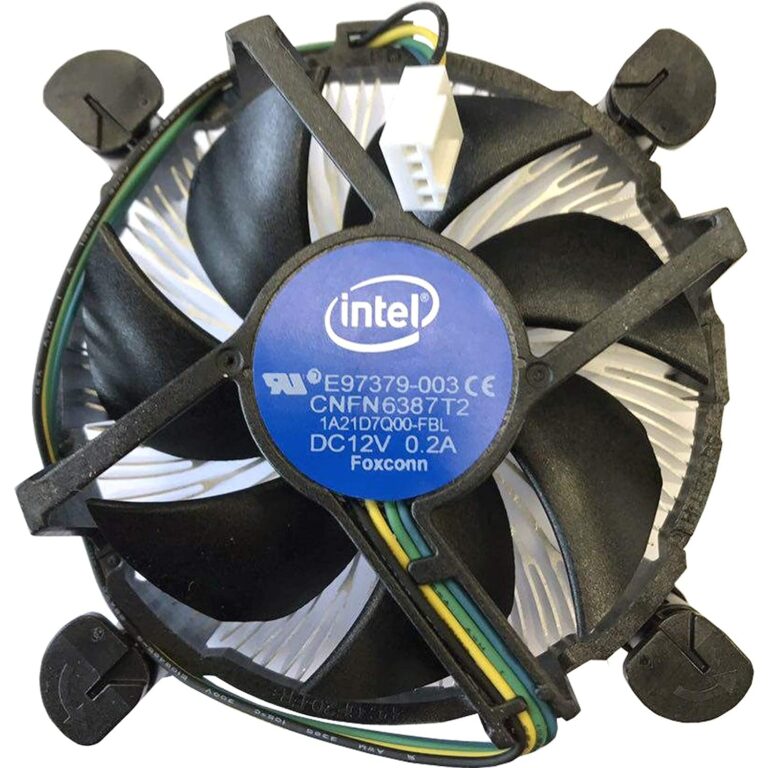 Intel E97379-003 CPU Cooler | 4-Pin for i3/i5/i7 Sockets 1150/1155/1156 | Aluminum Heatsink & 3.5-Inch Fan