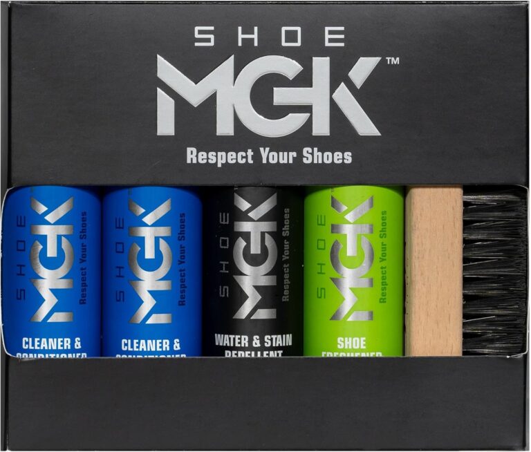 MGK Complete Shoe Care Kit: Cleaner, Protector & Deodorizer for Sneakers, Leather & Dress Shoes