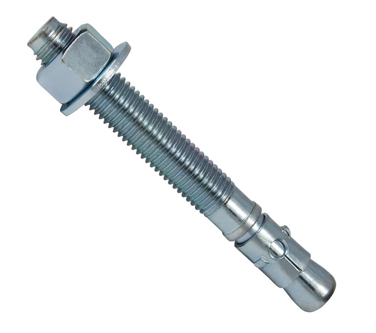 CONFAST 1/4″ x 2-1/4″ Wedge Anchors, Zinc Plated – High-Strength Concrete Fasteners (Box of 100)