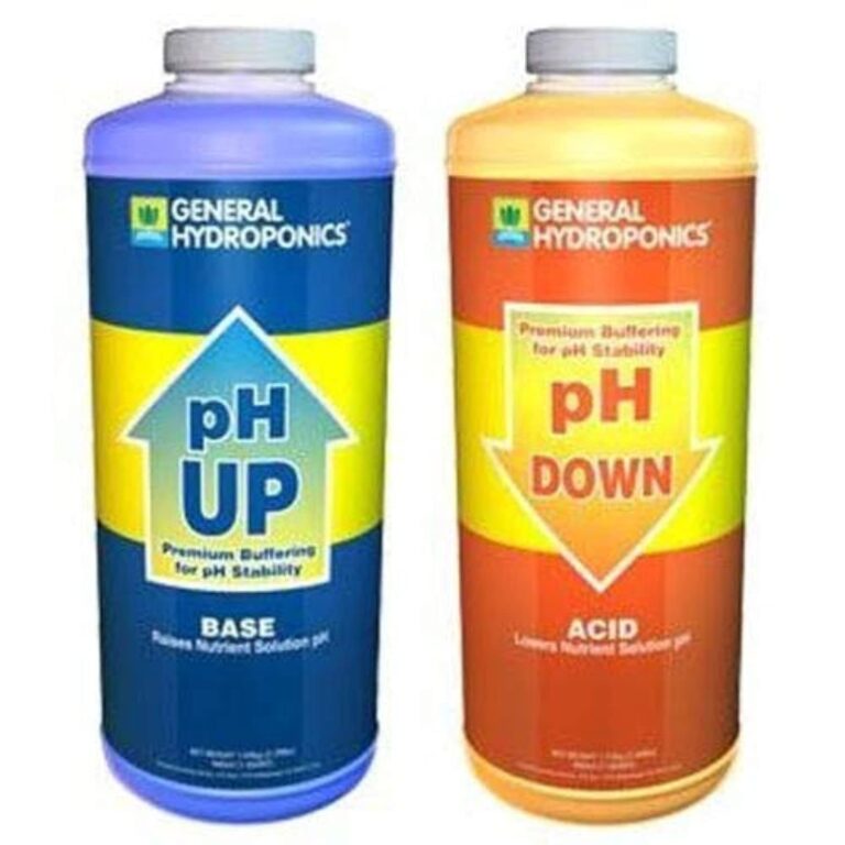 GH General Hydroponics pH Up & pH Down Combo Kit (1 Quart) | Water pH Adjuster & Buffer for Hydroponics