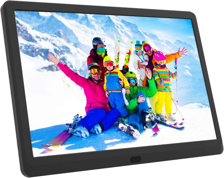 Atatat 10-inch Digital Photo Frame: 1080P IPS Screen with Remote, Sleep Mode, Music & Slideshow