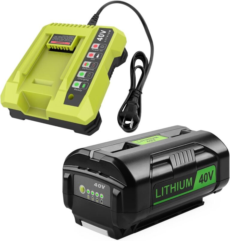 ANTRobut 6.5Ah Replacement Ryobi 40V Battery & Charger Kit | Compatible with OP4026, OP40601, OP4050A