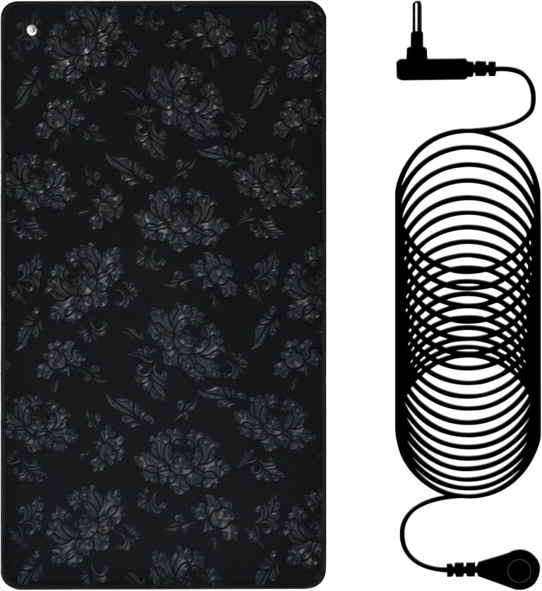 Grounding Mat Kit: 15ft Cord for Better Sleep, Computer Use & Pet Therapy | 23.6×13 Inch Pad