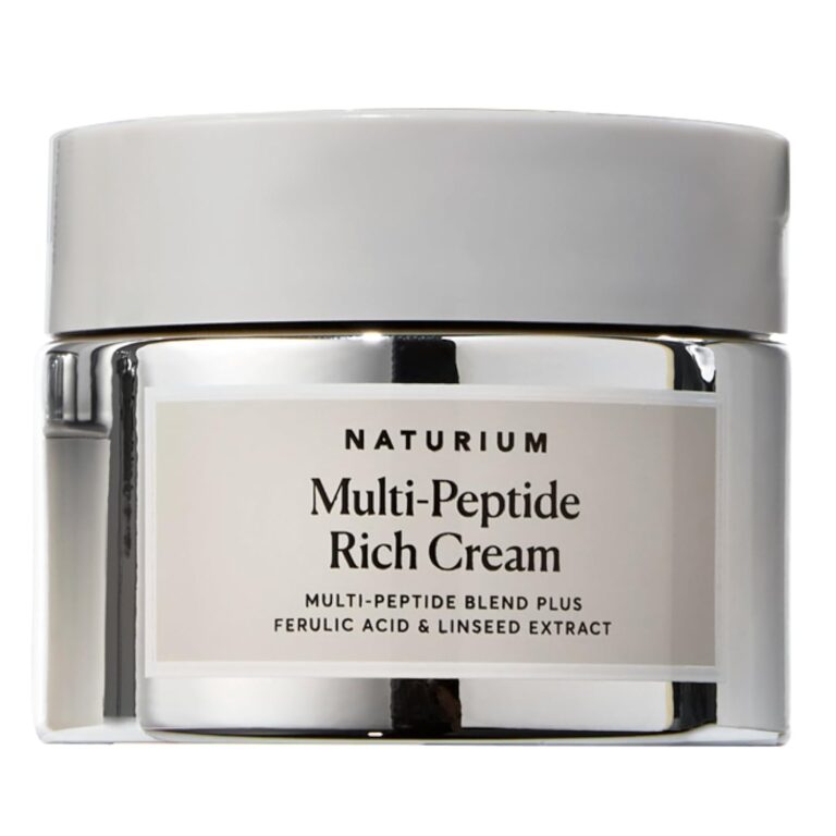 Naturium Multi-Peptide Rich Cream: Hydrating & Nourishing to Help Appearance of Fine Lines & Wrinkles, Vegan, 1.7 oz
